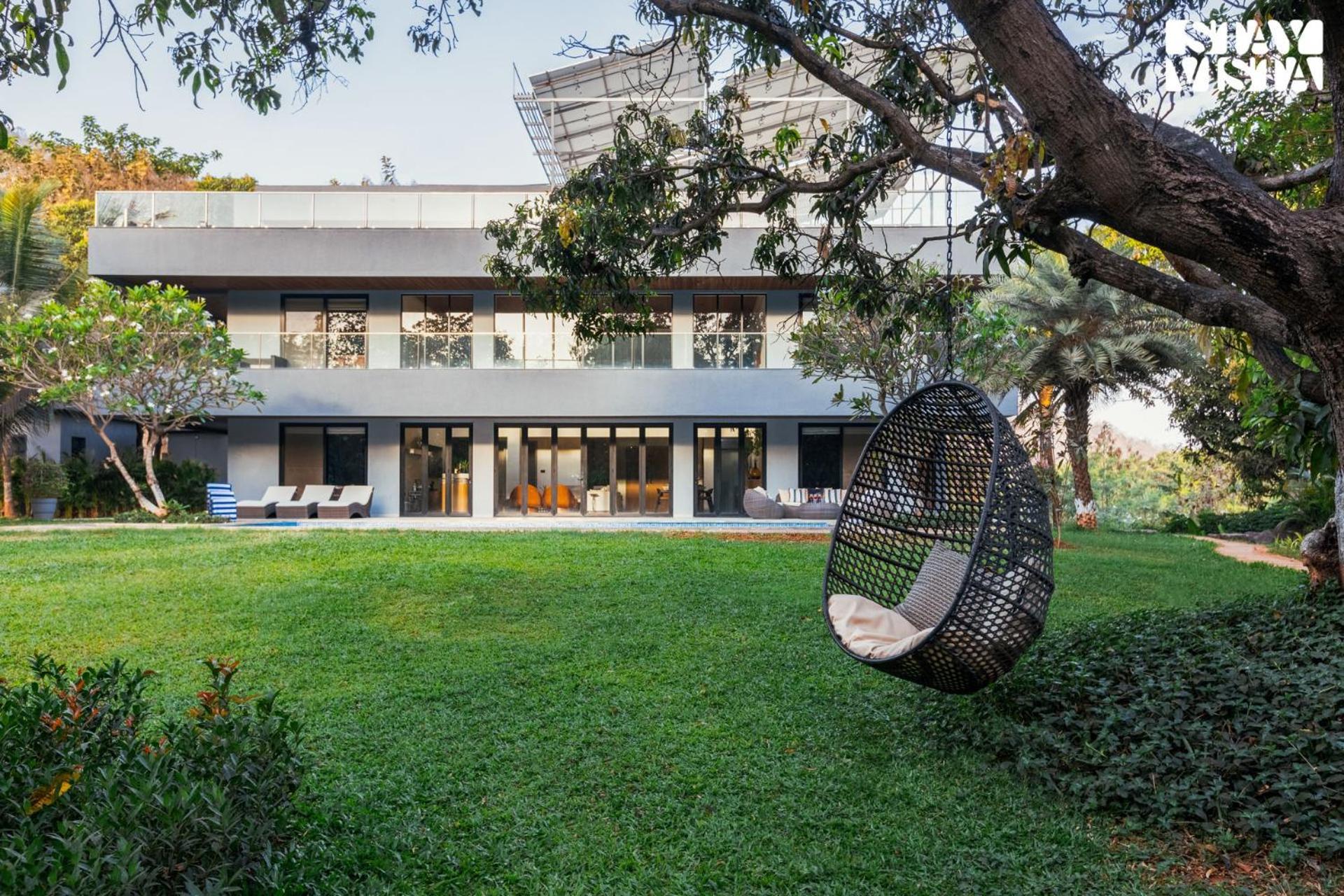Reflection House by Stayvista: Poolside Retreat with Terrace Bar & Games Alibag Exterior photo