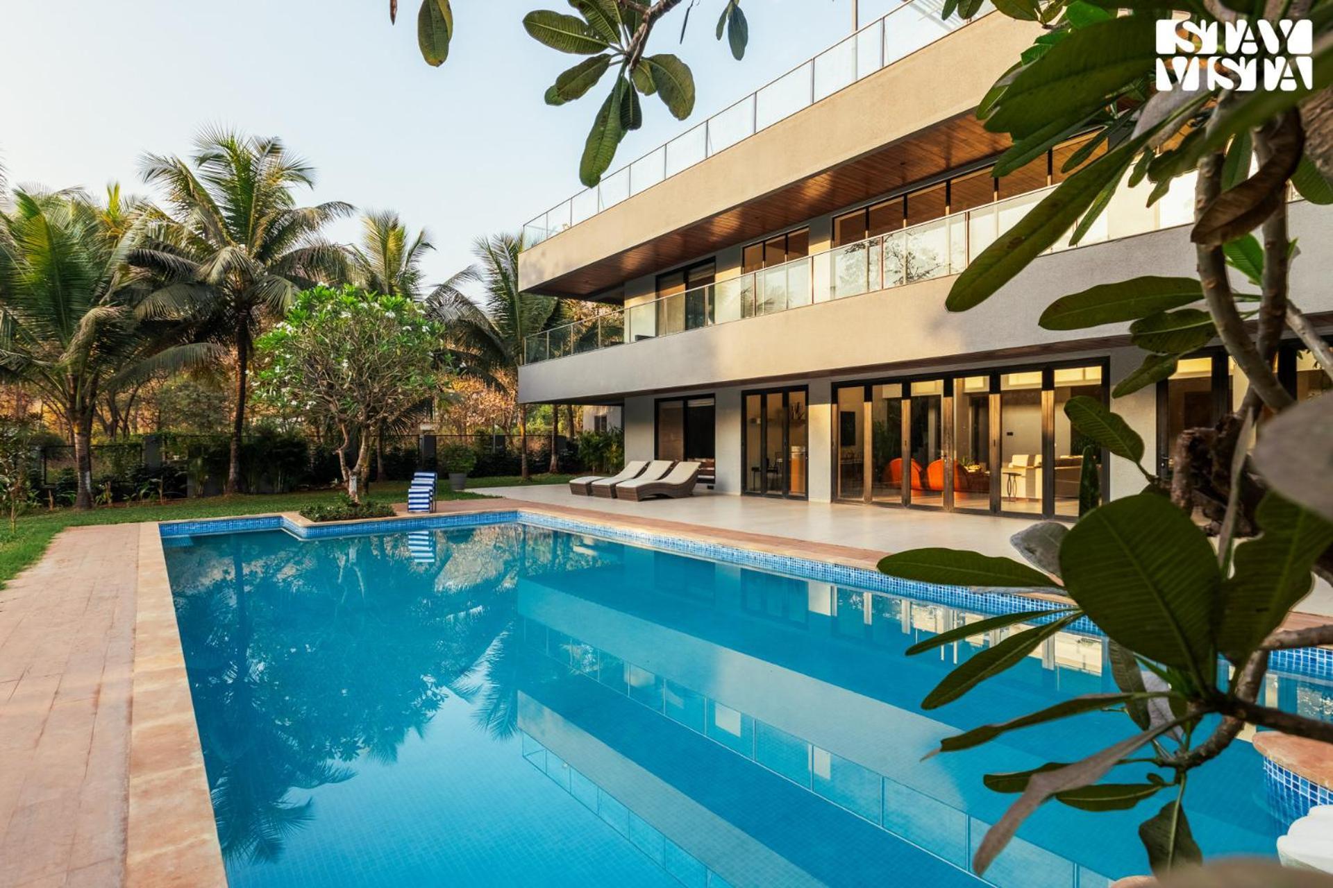 Reflection House by Stayvista: Poolside Retreat with Terrace Bar & Games Alibag Exterior photo